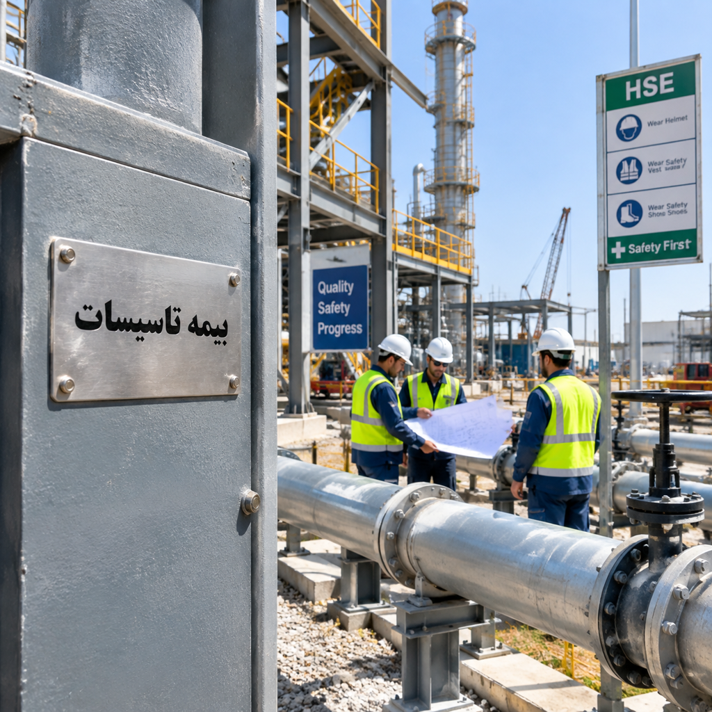 بیمه مسئولیت مدنی بیمه پردازی پیمانکاران طبق قانون ایمنی کار و آئین نامه HSE